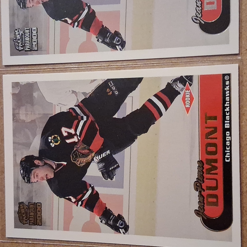Jean-Pierre Dumont Chicago Blackhawks Hockey Cards